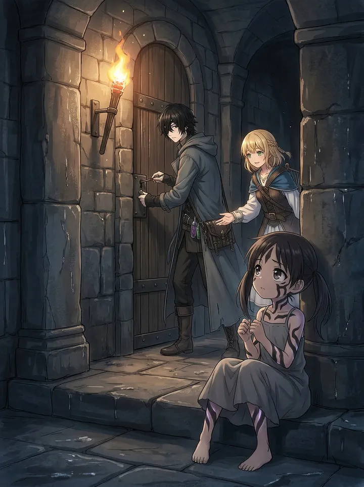 闇の中の少女