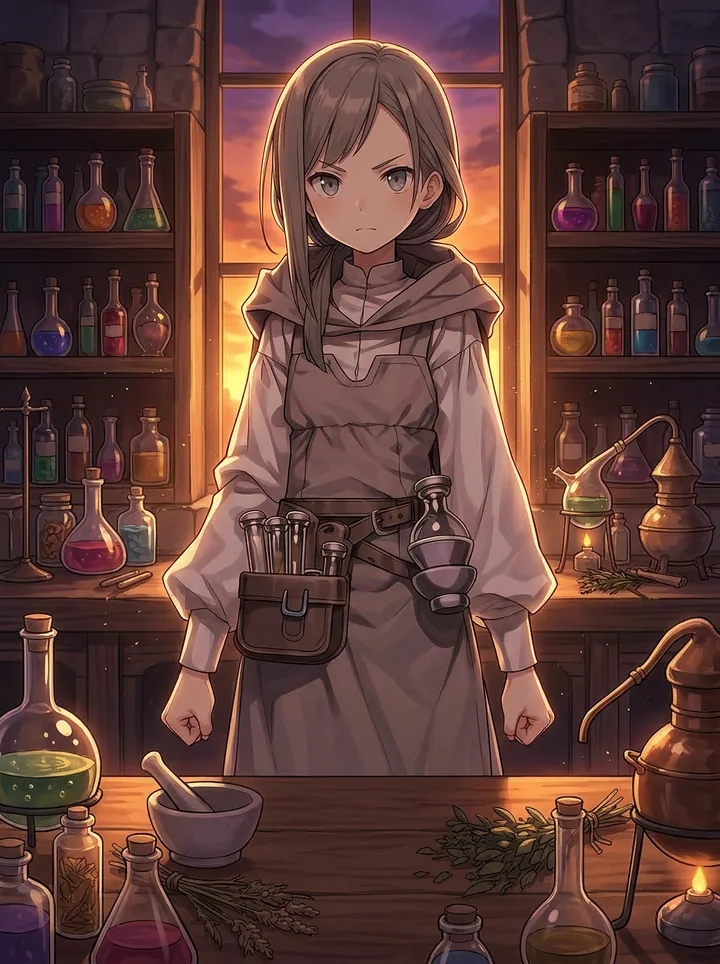 真実の薬の調合決意