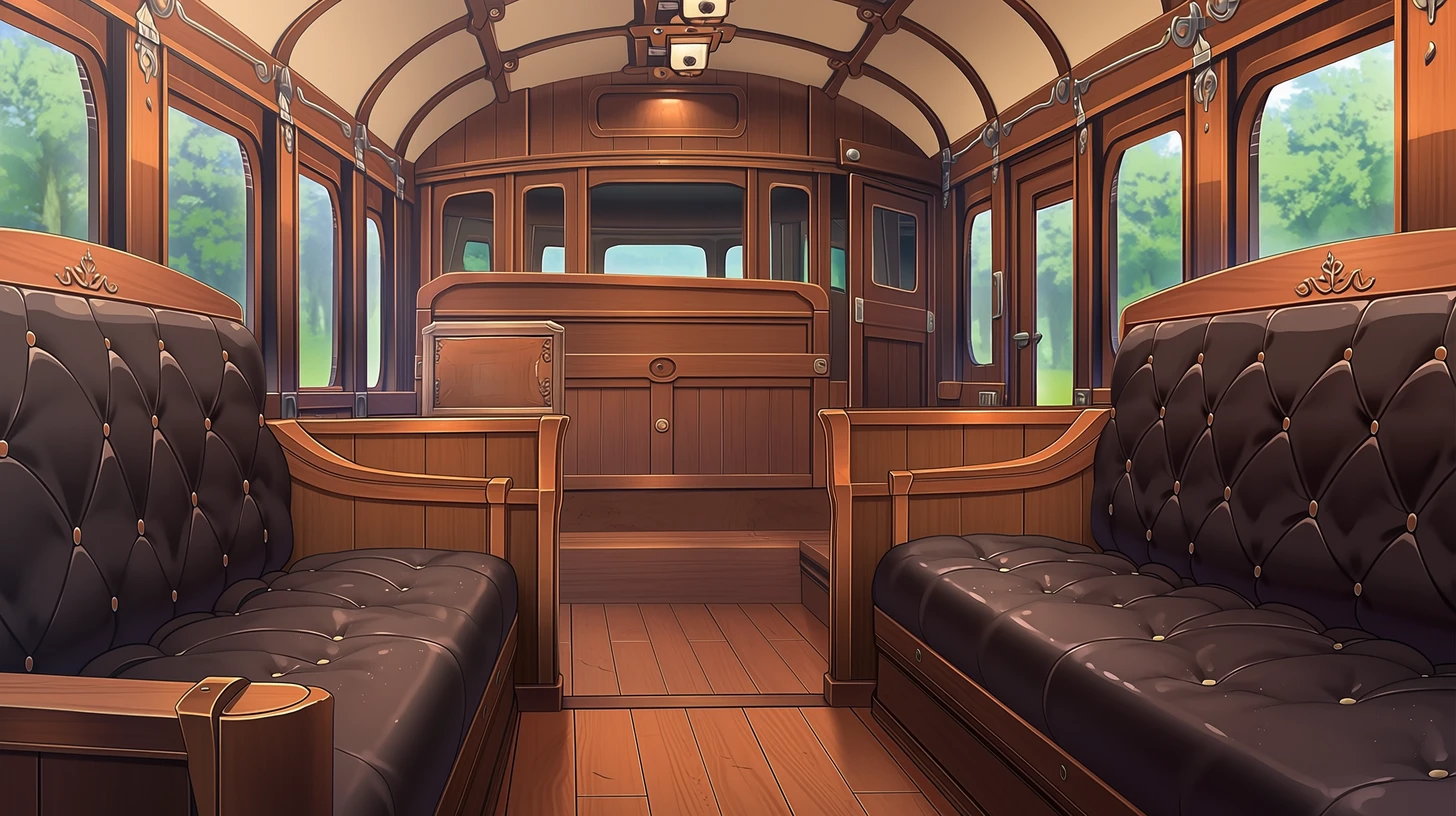 馬車の内部