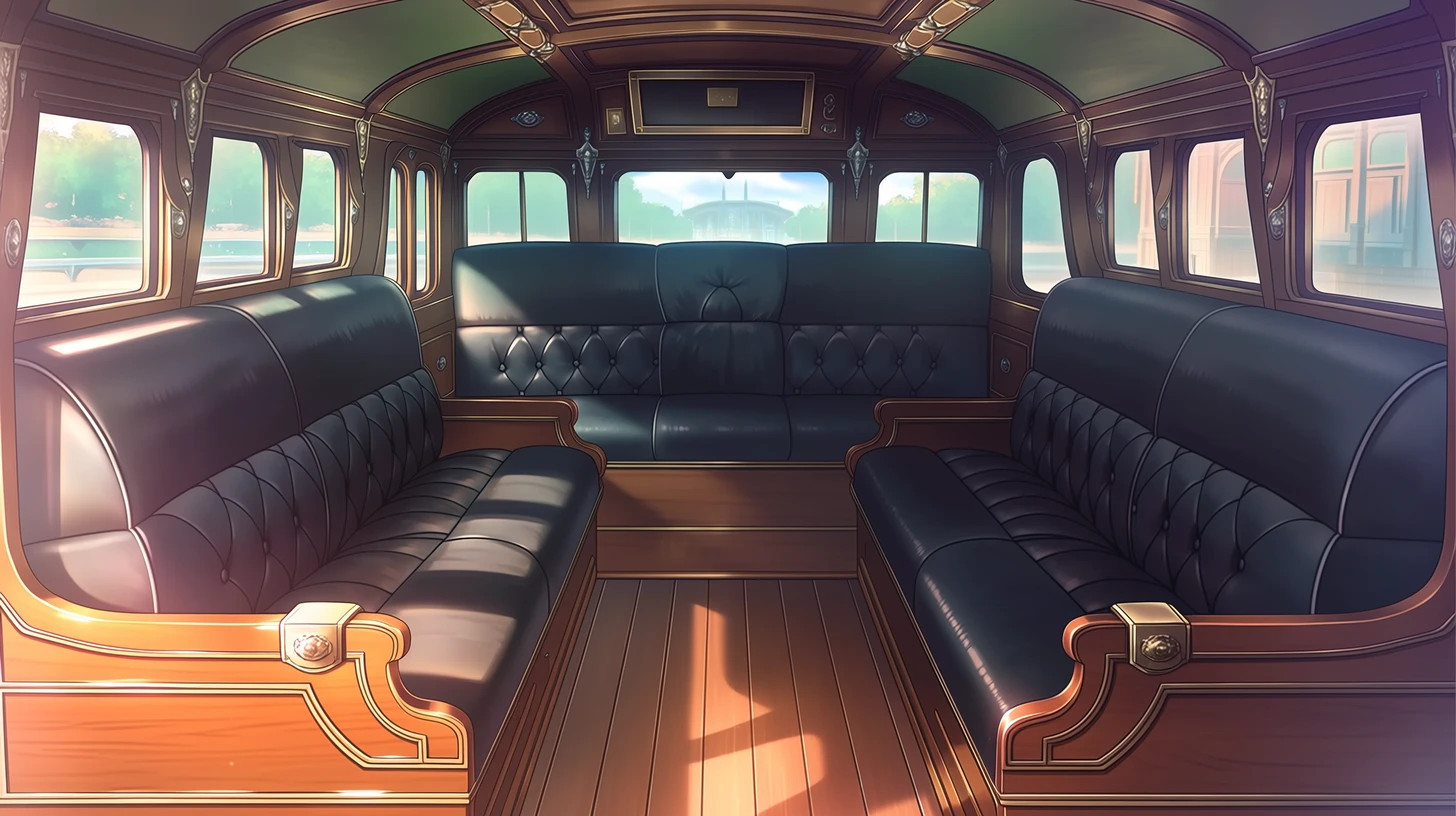馬車の内部