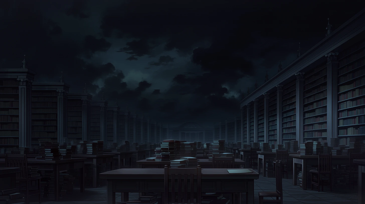 学園の図書館