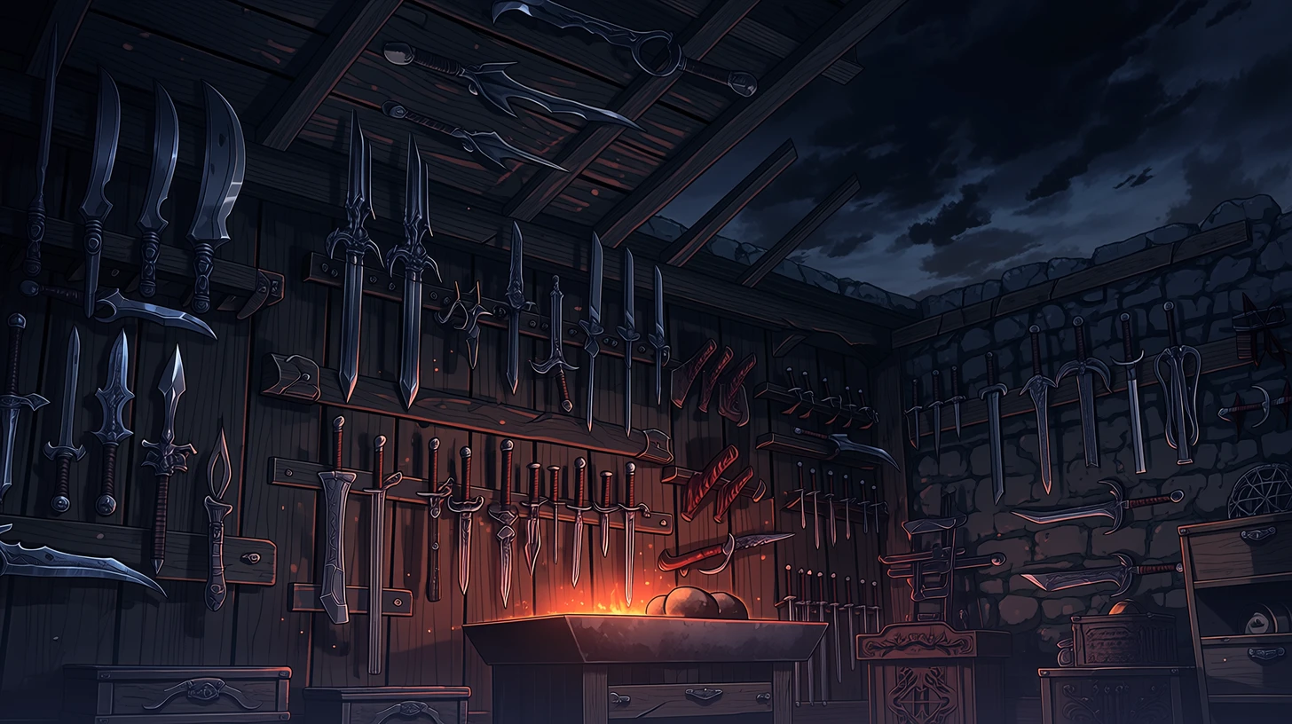 武器屋・鍛冶場
