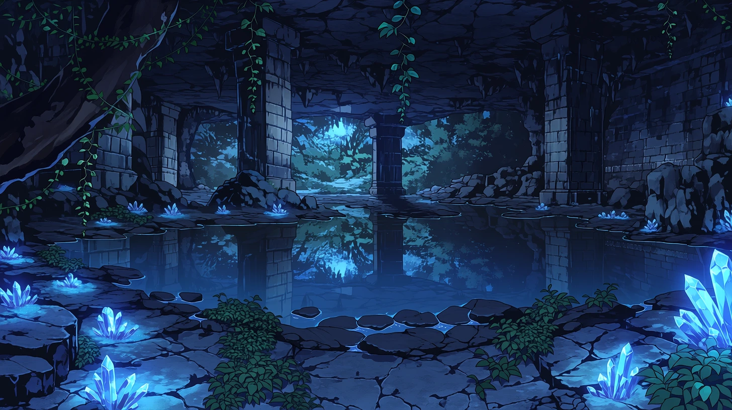 鍾乳洞・地下湖