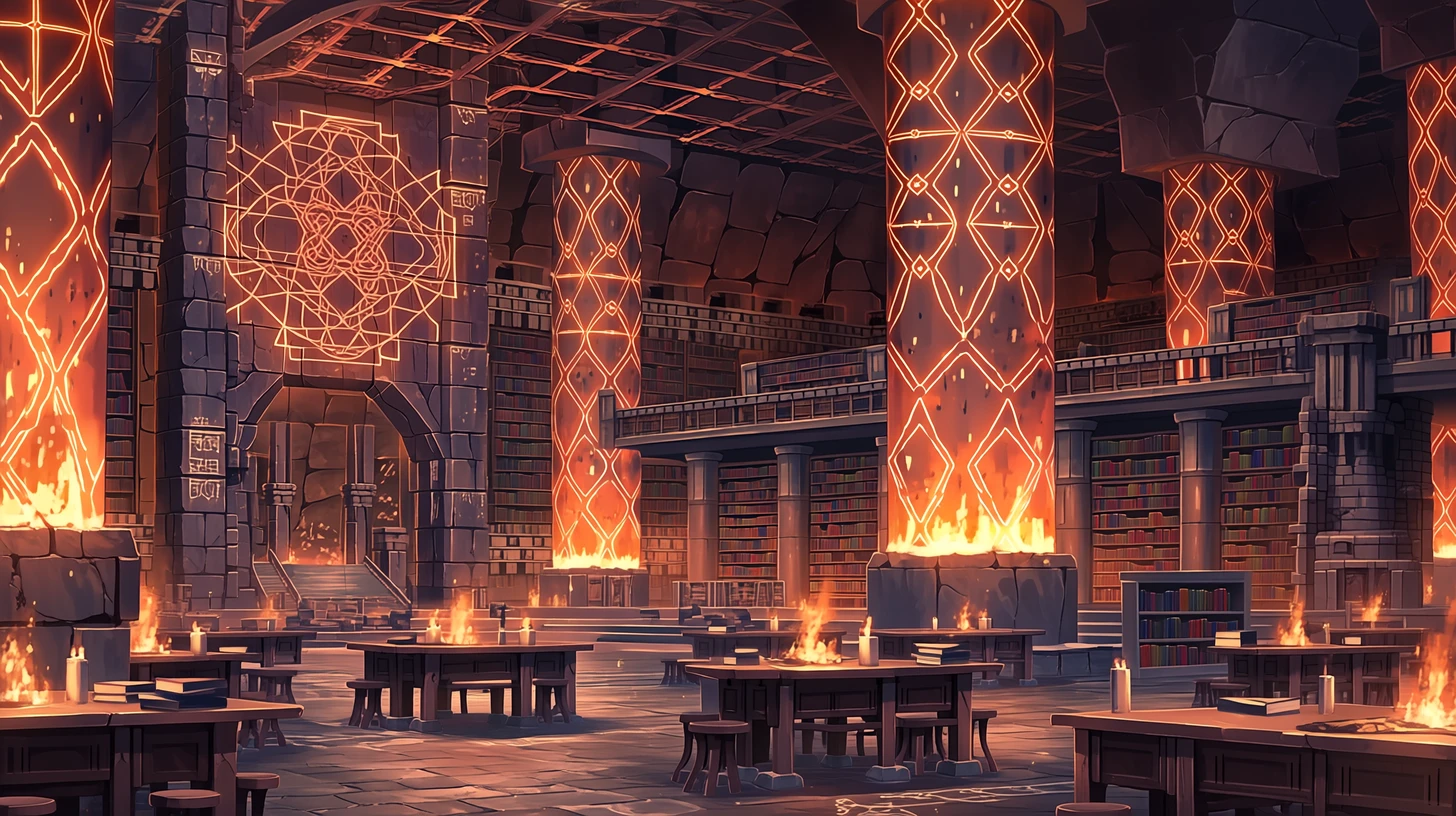 学園の図書館