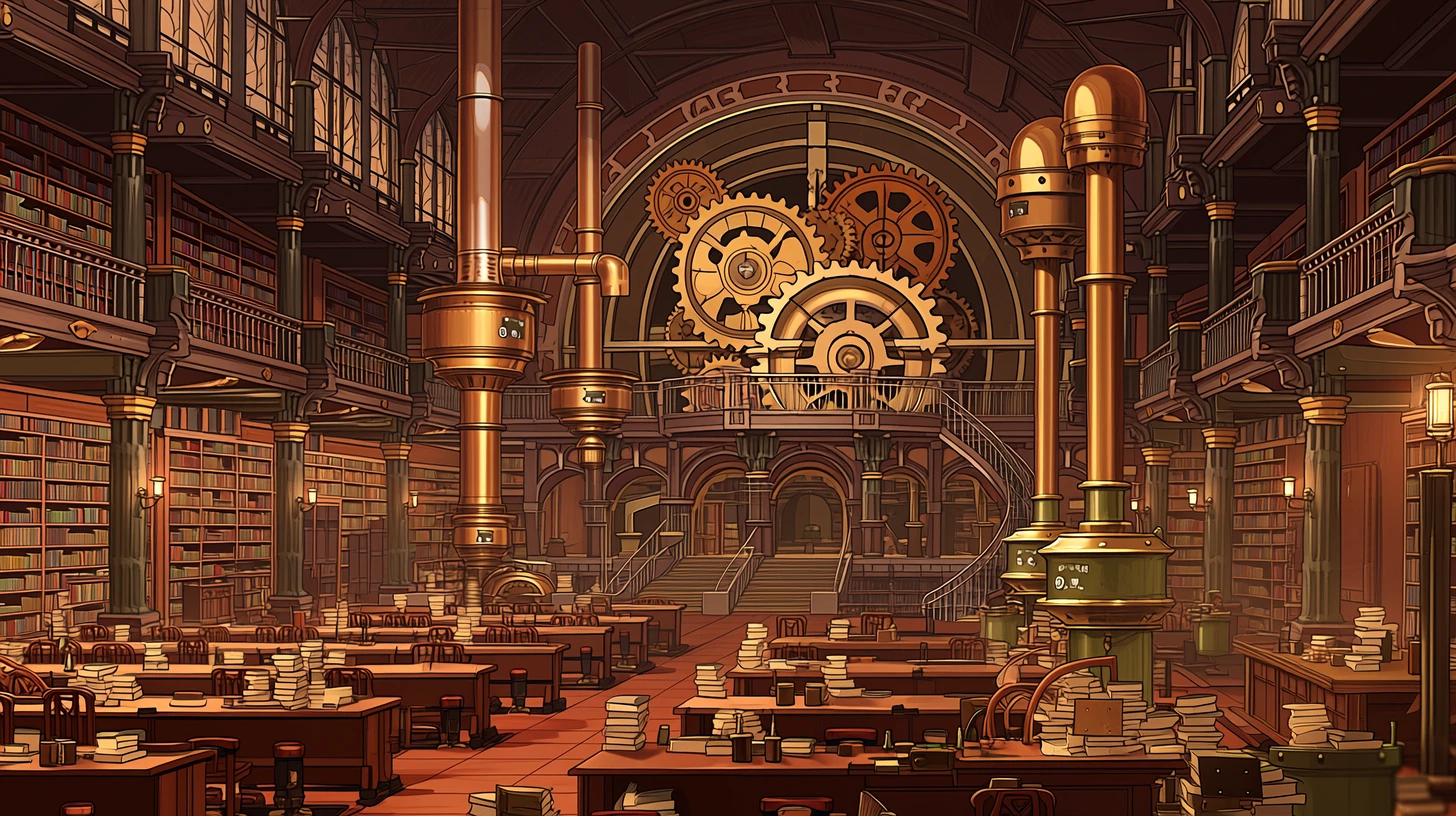 学園の図書館