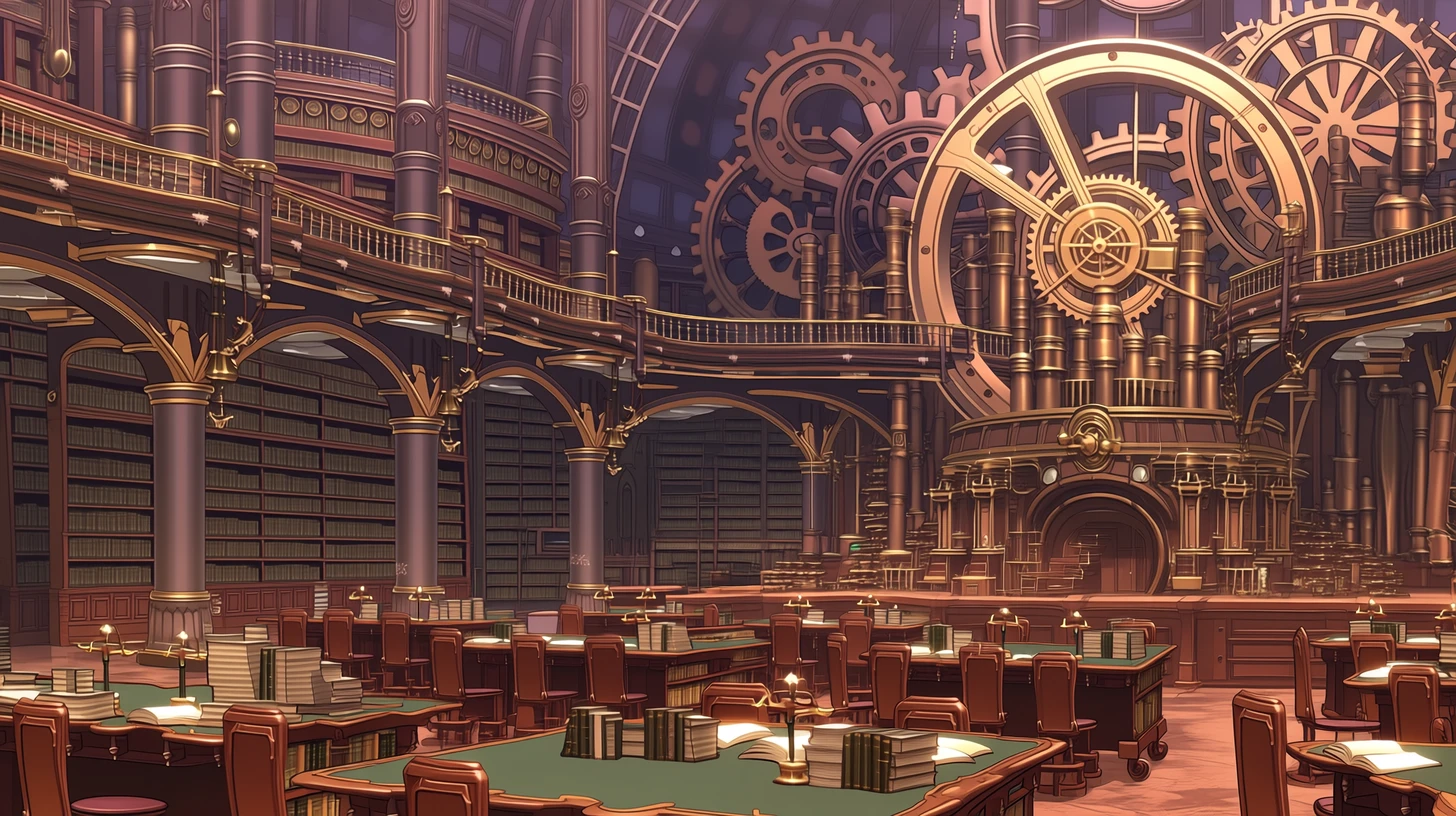 学園の図書館