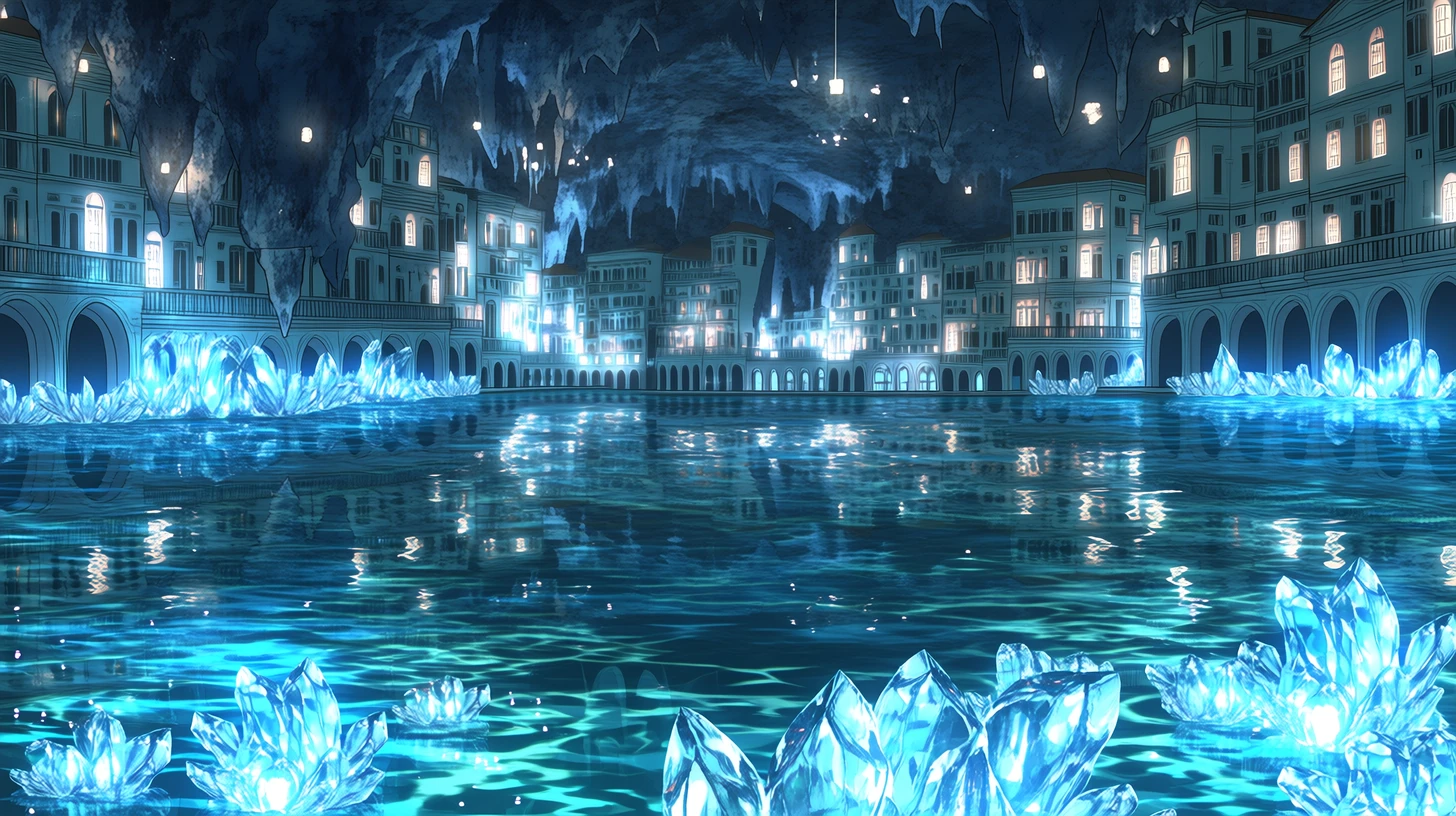 鍾乳洞・地下湖