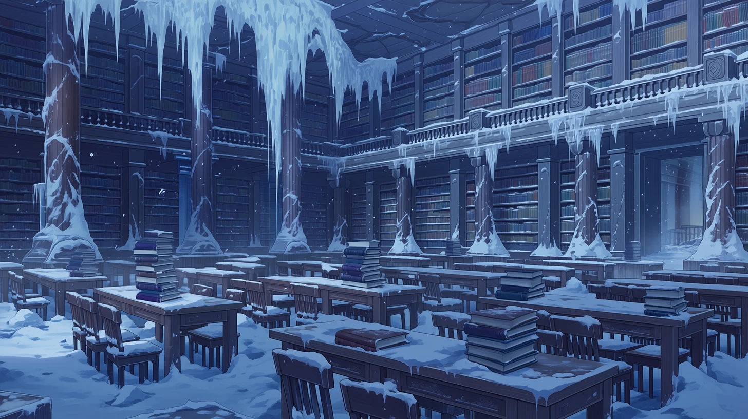 学園の図書館