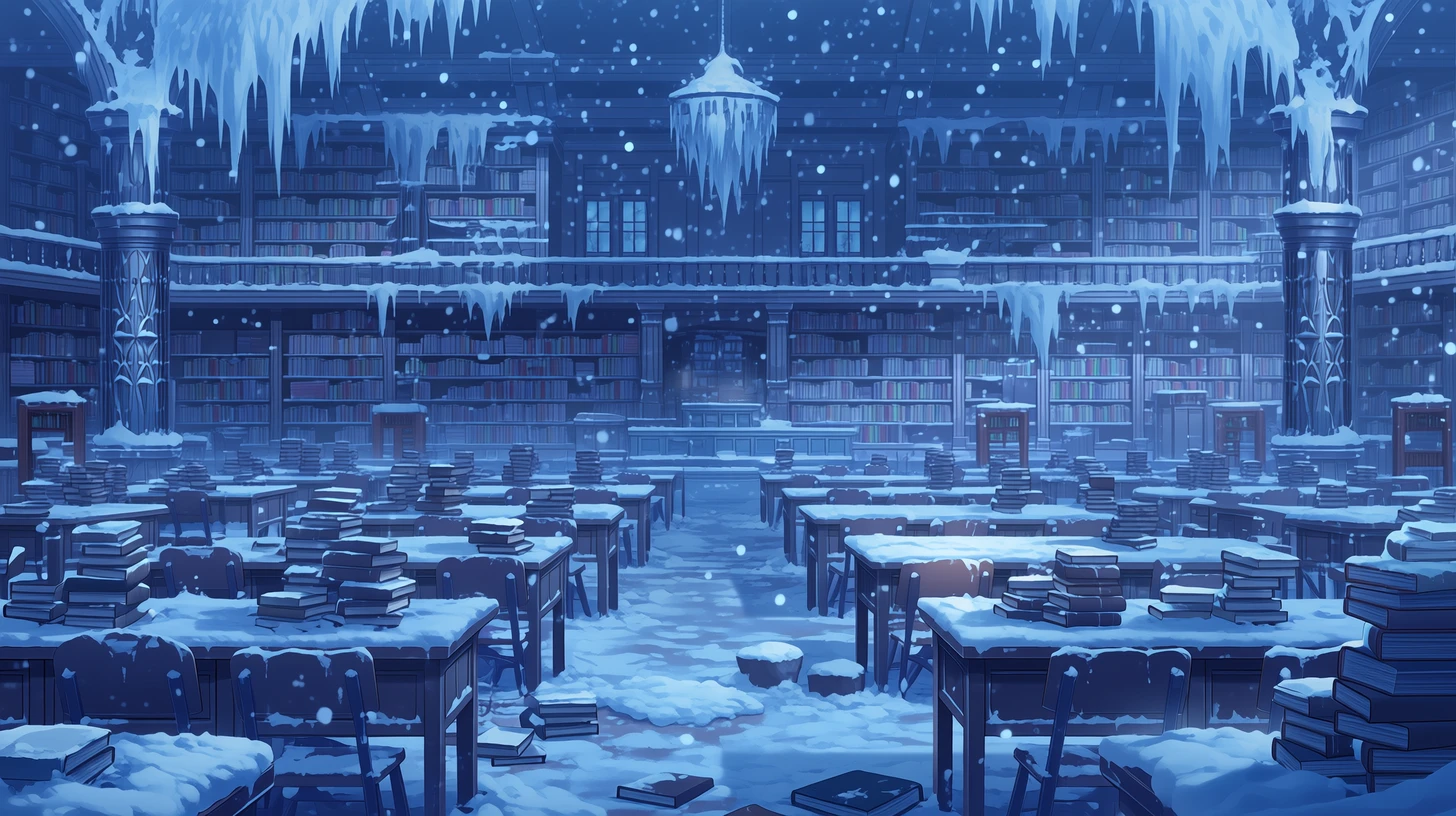 学園の図書館