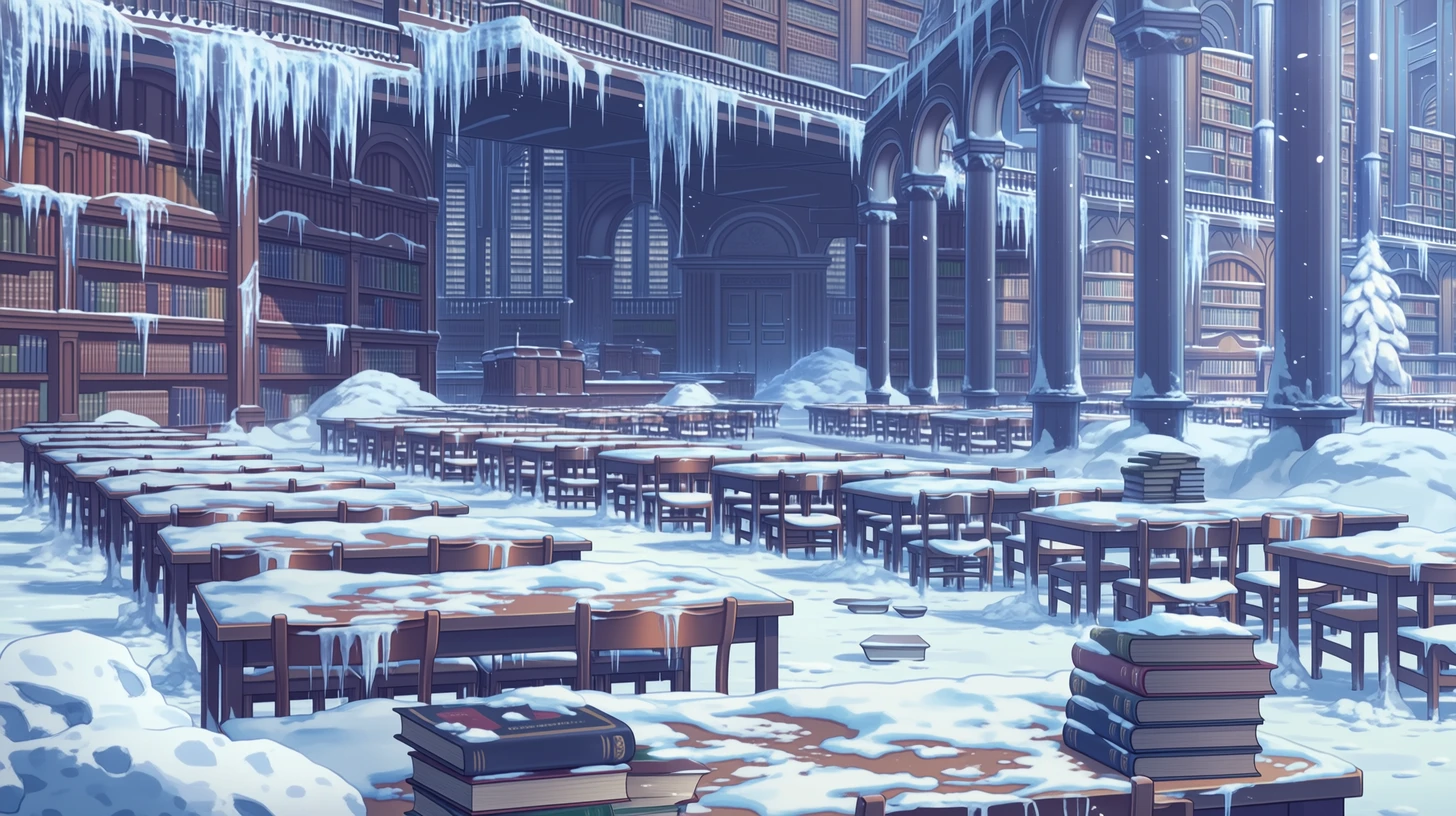 学園の図書館