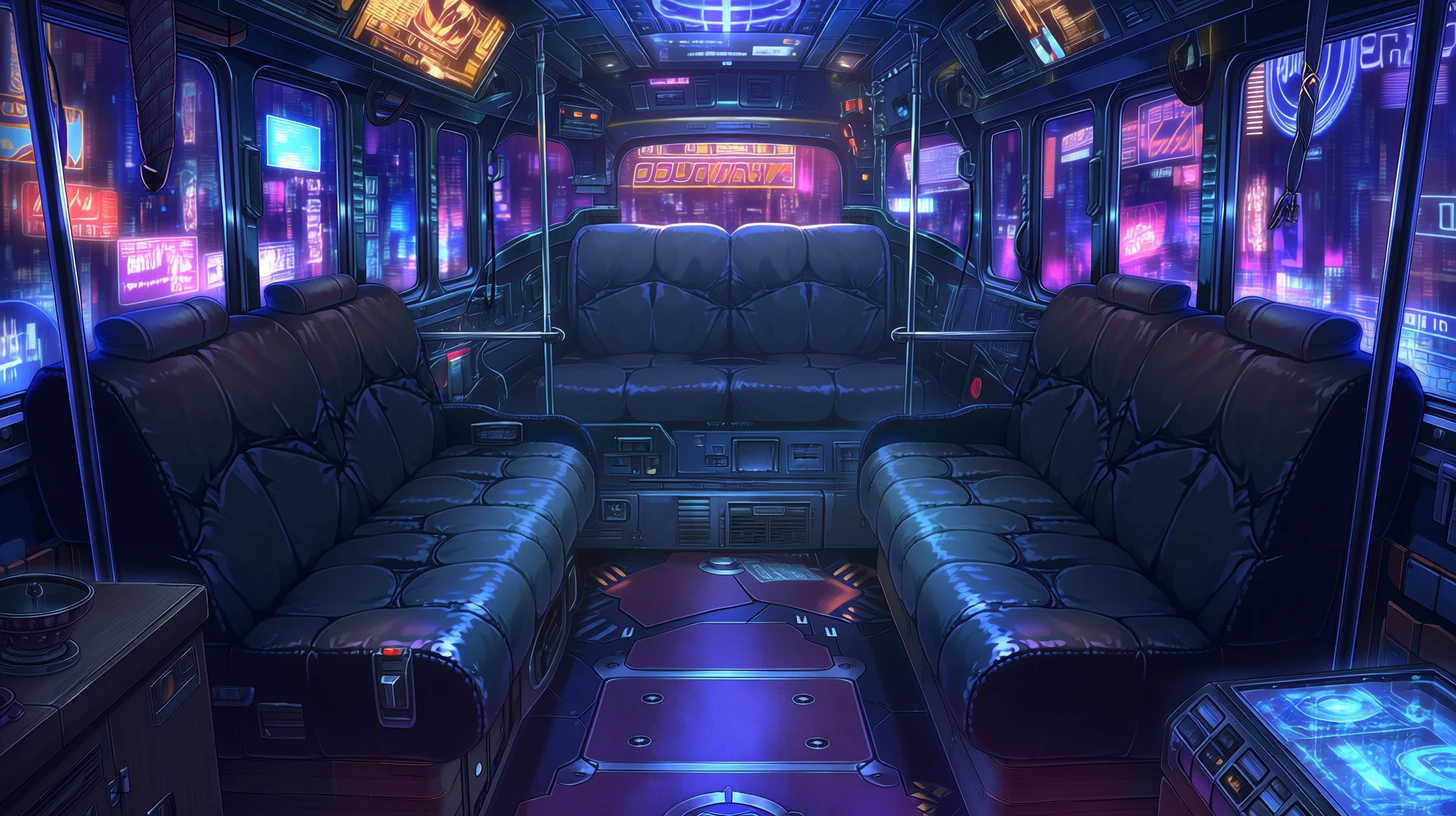 馬車の内部