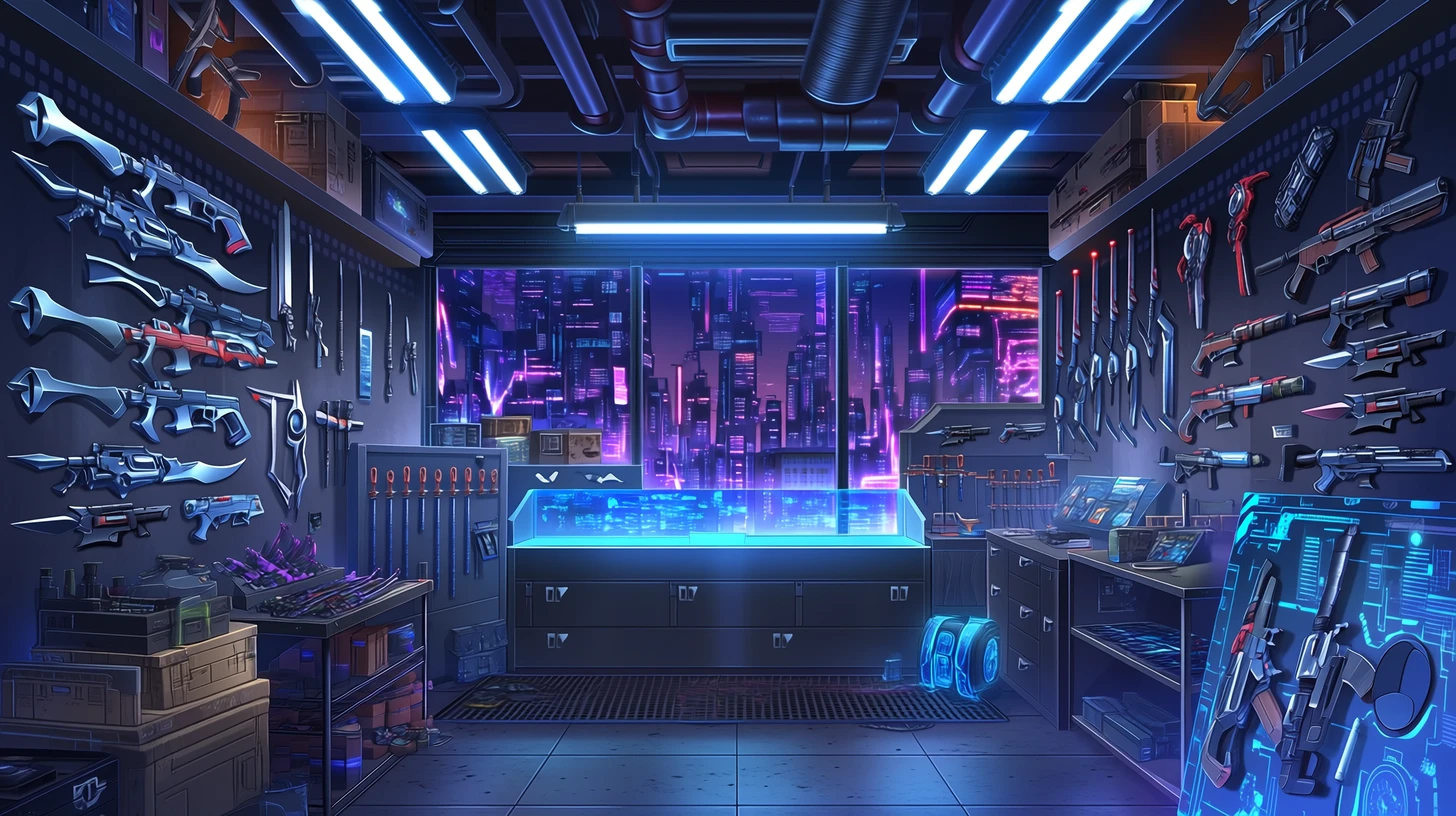 武器屋・鍛冶場