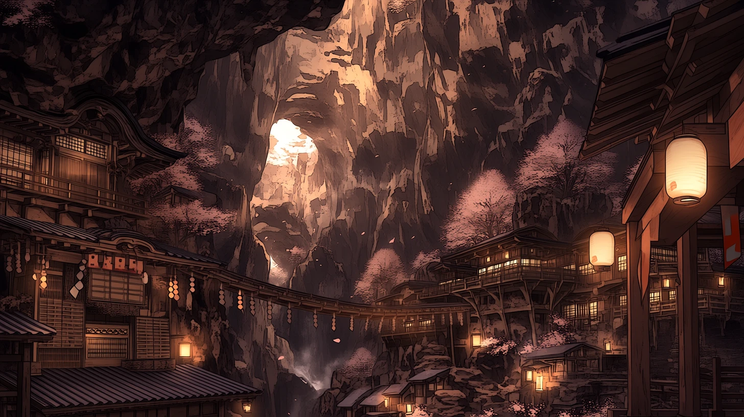 切り立った渓谷