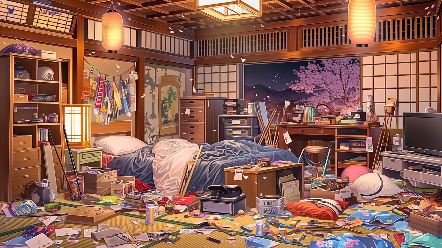 主人公の自室