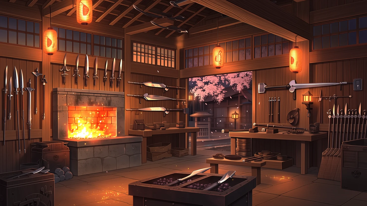 武器屋・鍛冶場