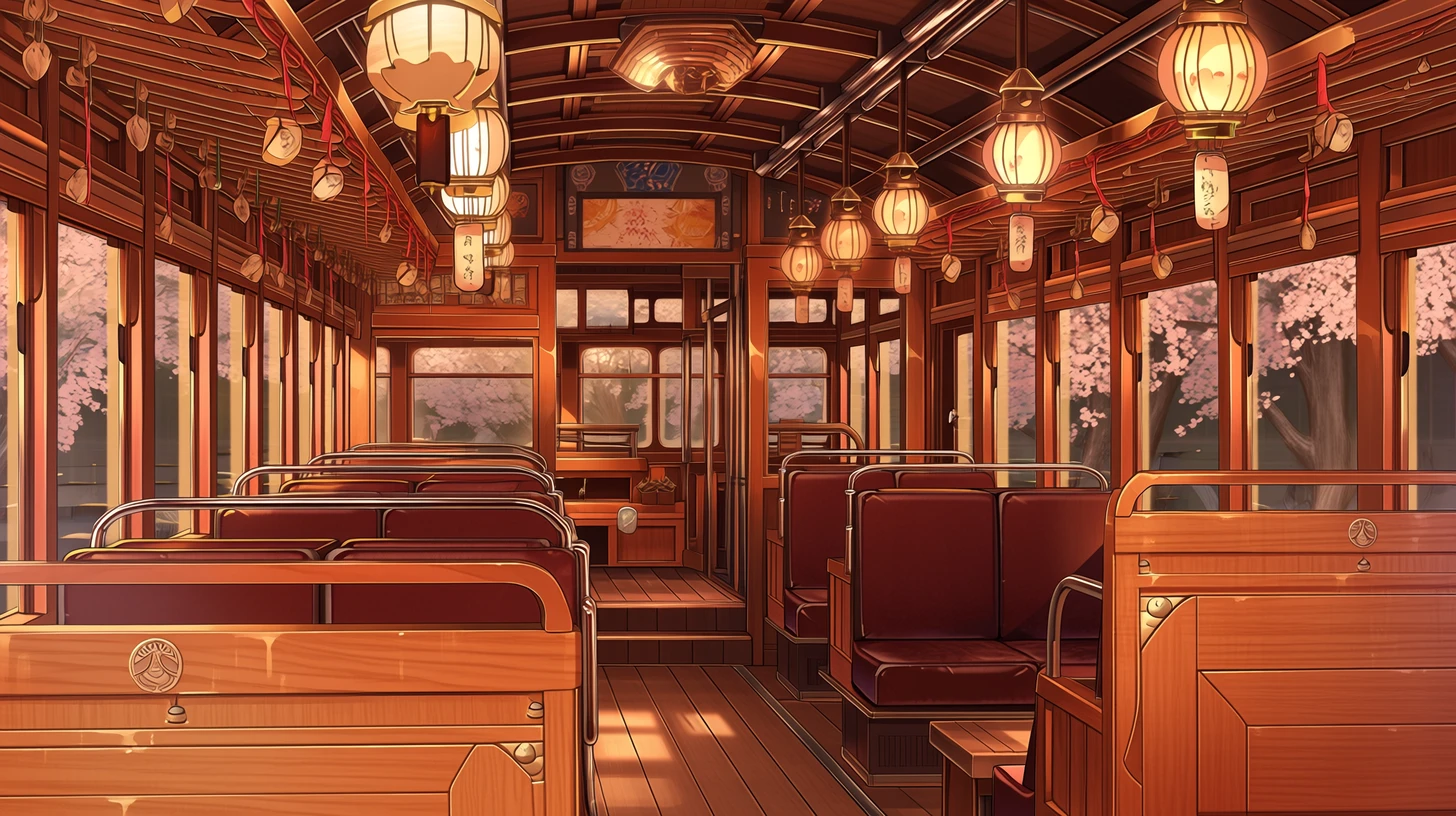 馬車の内部