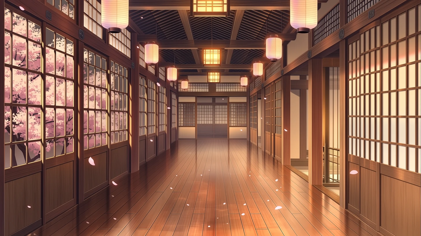 学生寮の廊下