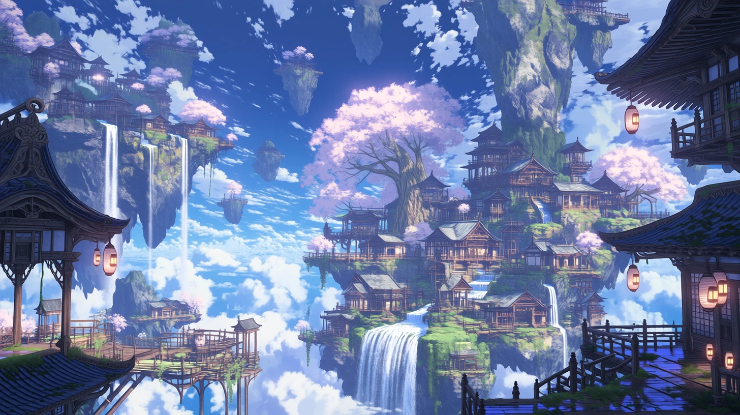 浮遊島・空中庭園