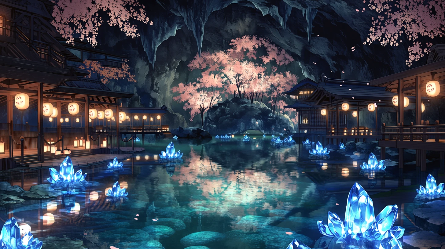 鍾乳洞・地下湖