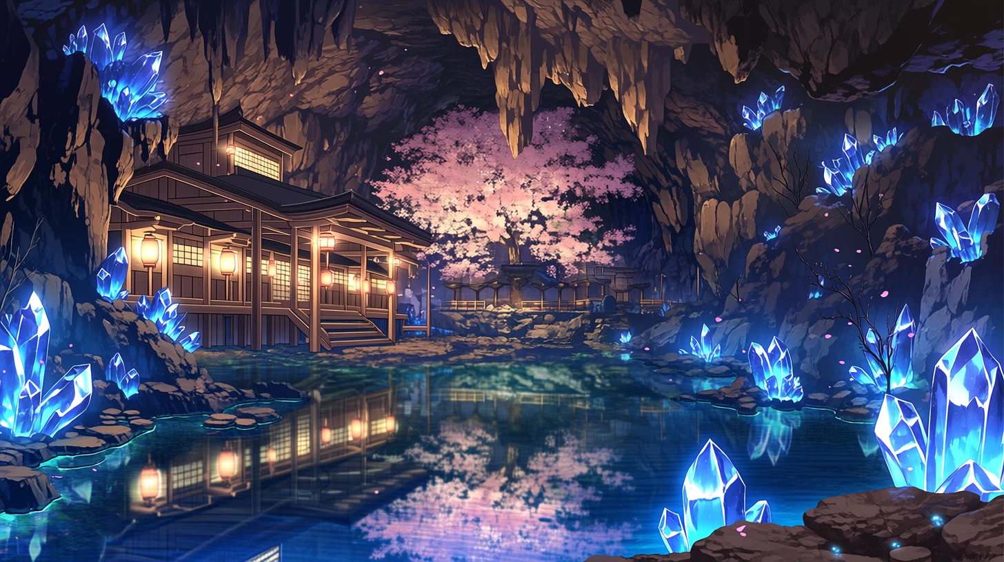 鍾乳洞・地下湖